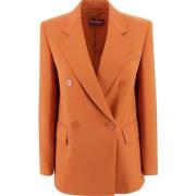 Max Mara Orange Lamella Jackor Orange, Dam