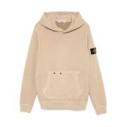 Stone Island Kompassapplikation Beige Sweatshirt Beige, Herr