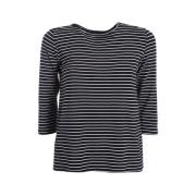 Marella Casual T-shirt med Scalo Design Blue, Dam