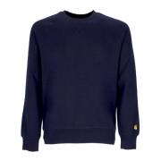 Carhartt Wip Mörkblå/Guld Crewneck Sweatshirt Blue, Herr