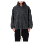 Fear Of God Sherpa Oversized Hoodie Stickat Paris Sky Gray, Herr