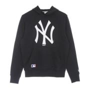 New Era NY Yankees Logo Hoodie Navy/Vit Blue, Herr