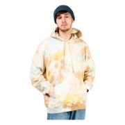 Obey Tie And Dye Hoodie Beige, Herr