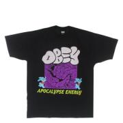 Obey Apocalypse Energy Heavyweight Pigment Dye Tee Black, Herr