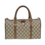 Gucci Vintage Pre-owned Canvas resvskor Beige, Dam