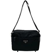 Prada Vintage Pre-owned Nylon prada-vskor Black, Dam