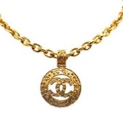 Chanel Vintage Pre-owned Metall chanel-smycken Yellow, Dam