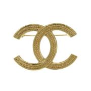 Chanel Vintage Pre-owned Metall chanel-smycken Yellow, Dam