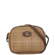 Burberry Vintage Pre-owned Canvas axelremsvskor Brown, Dam