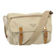 Prada Vintage Pre-owned Tyg prada-vskor Beige, Dam