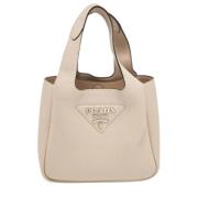 Prada Vintage Pre-owned Laeder totevskor Beige, Dam