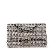 Chanel Vintage Pre-owned Tyg axelremsvskor White, Dam