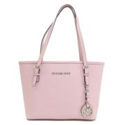 Michael Kors Pre-owned Pre-owned Canvas axelremsvskor Pink, Dam