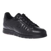 Baldinini Trainers in black leather Black, Herr