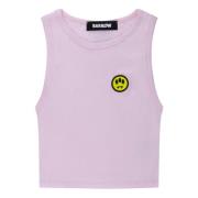 Barrow crop top med leende Purple, Unisex