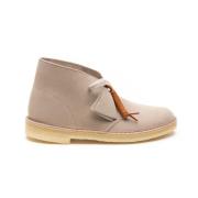 Clarks Platta Mocka Ökenstövlar Beige, Herr