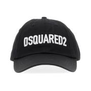 Dsquared2 Logo Bomull Baseballkeps Black, Herr