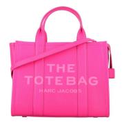 Marc Jacobs Rosa lädertoteväska med logotyp Pink, Dam