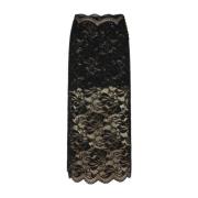 Paco Rabanne Blonde Midi Kjol Elegant Komfort Black, Dam