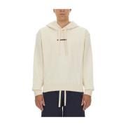 Jil Sander Logo Sweatshirt Regular Fit Beige, Herr