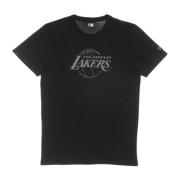 New Era NBA Reflekterande Lakers Tee Svart Black, Herr