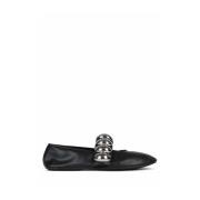 Jeffrey Campbell Svarta Ballett Platta Skor Elegant Design Black, Dam