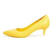 Cesare Gaspari Elegant Lyxiga Pumps - Gul Yellow, Dam