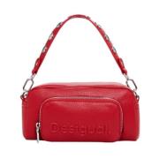 Desigual Halv Logo Fw24 Damväska Red, Dam