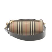 Burberry Vintage Pre-owned Canvas kuvertvskor Beige, Dam