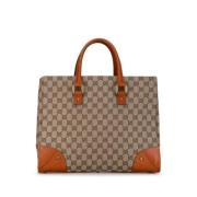 Gucci Vintage Pre-owned Canvas totevskor Beige, Dam