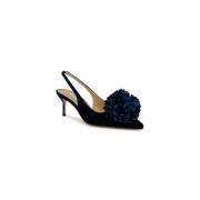 Aquazzura Blå Velvet Couturier Pumps Blue, Dam