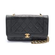 Chanel Vintage Pre-owned Laeder axelremsvskor Black, Dam