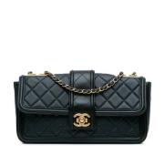 Chanel Vintage Pre-owned Laeder chanel-vskor Blue, Dam