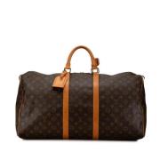 Louis Vuitton Vintage Pre-owned Canvas handvskor Brown, Dam