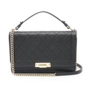 Chanel Vintage Pre-owned Laeder axelremsvskor Black, Dam