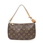 Louis Vuitton Vintage Pre-owned Canvas handvskor Brown, Dam