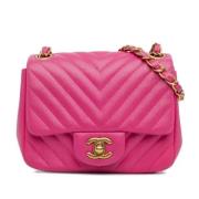 Chanel Vintage Pre-owned Laeder crossbodyvskor Pink, Dam