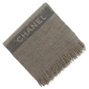 Chanel Vintage Pre-owned Ylle sjalar Gray, Unisex