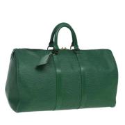 Louis Vuitton Vintage Pre-owned Laeder resvskor Green, Dam