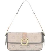 Salvatore Ferragamo Pre-owned Pre-owned Canvas axelremsvskor Beige, Da...