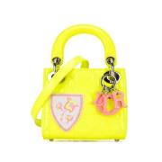 Dior Vintage Pre-owned Laeder handvskor Yellow, Dam