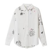 Desigual Damblus Höst/Vinter Kollektion White, Dam