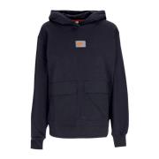 Nike Svart Fleece Pullover Hoodie Black, Dam