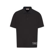 Valentino Stilig Polo Tröja för Män Black, Herr