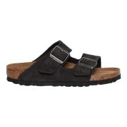 Birkenstock Grå mockasandaler Gray, Dam