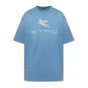 Etro T-shirt med tryckt logotyp Blue, Herr