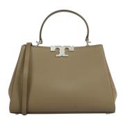 Tory Burch Eleanor Pebbled Satchel Väska Beige, Dam