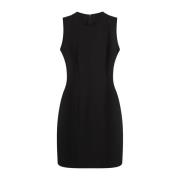 Stella McCartney Svart Ull-Blandad Ärmlös Miniklänning Black, Dam