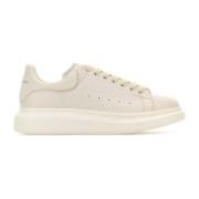 Alexander McQueen Vita lädersneakers med häl White, Herr