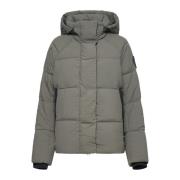 Canada Goose Quiltad Parka med Hög Krage Green, Dam